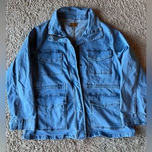 Judy Blue Utility Denim Jacket Women’s plus size 1x, stone washed color
